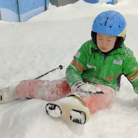 孩子学滑雪，我是这么教的，对不对？