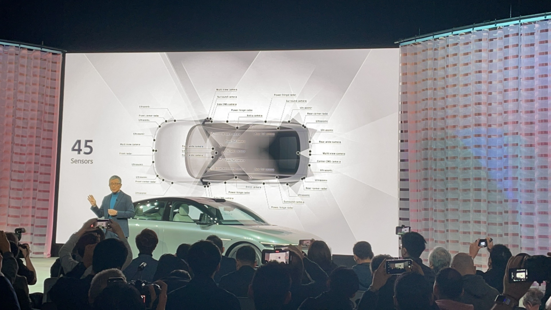 索尼AFEELA车型首发亮相，海外2025年接受预定