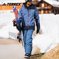 adidas阿迪达斯官方TERREX男冬季抗风透湿防水户外保暖双层滑雪服