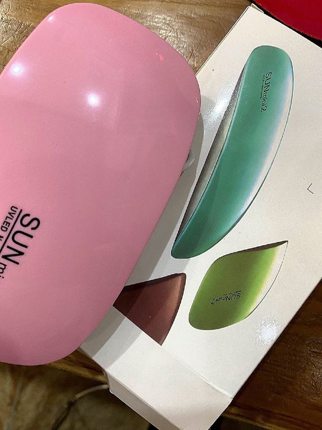 家用美甲光疗灯迷你美甲烤灯美甲灯学生专用