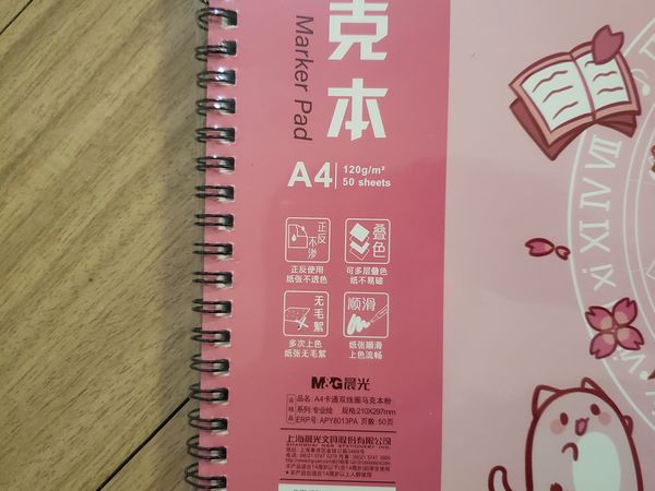 晨光(M&G)文具A4/50页马克笔专用本 