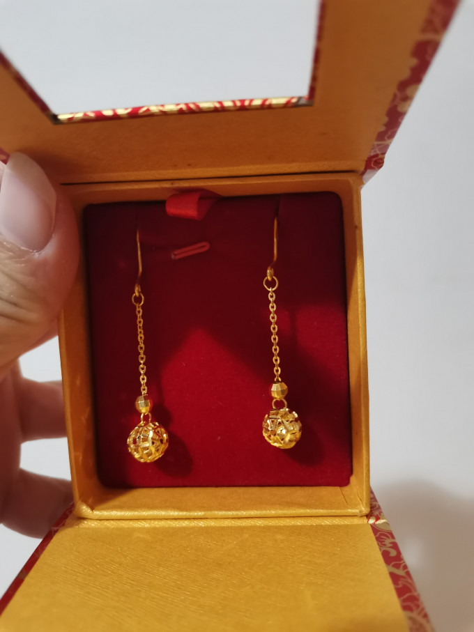 中国黄金黄金耳饰