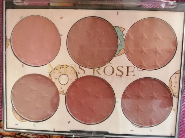 MISS ROSE 腮红高光三合一修容学生哑光珠光