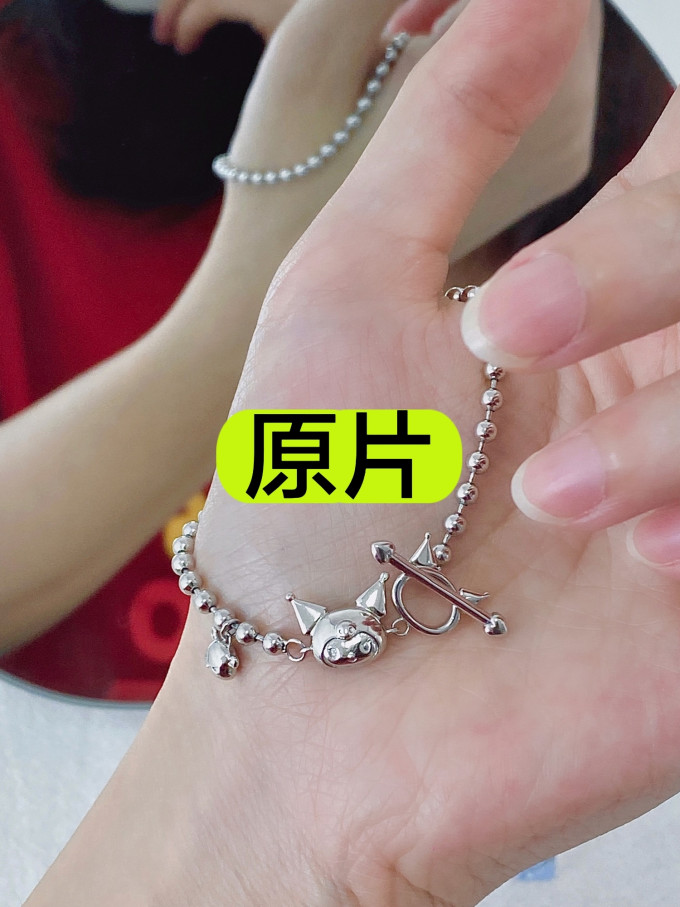 凯蒂猫银手镯/手链/脚链