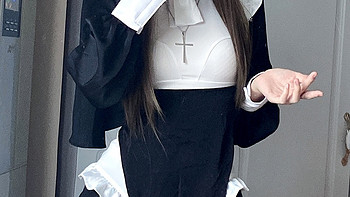 修女cos同款 chowbie 变装万圣节修女制服cosplay服装女款