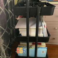 宜家平替款带轮置物架