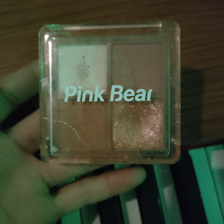 Pink bear眼影盘，四色足够用！