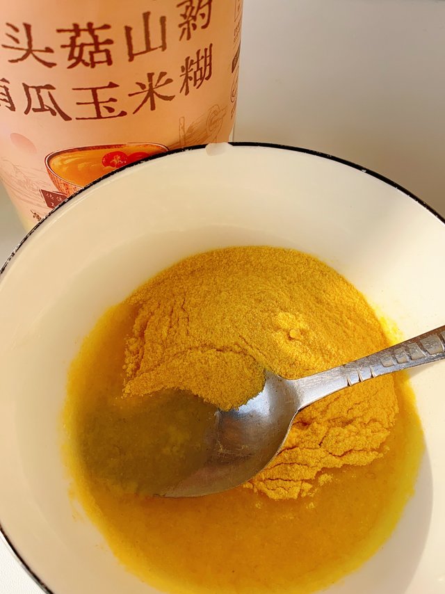 早餐来了。好吃又养胃的猴头菇玉米🌽粉