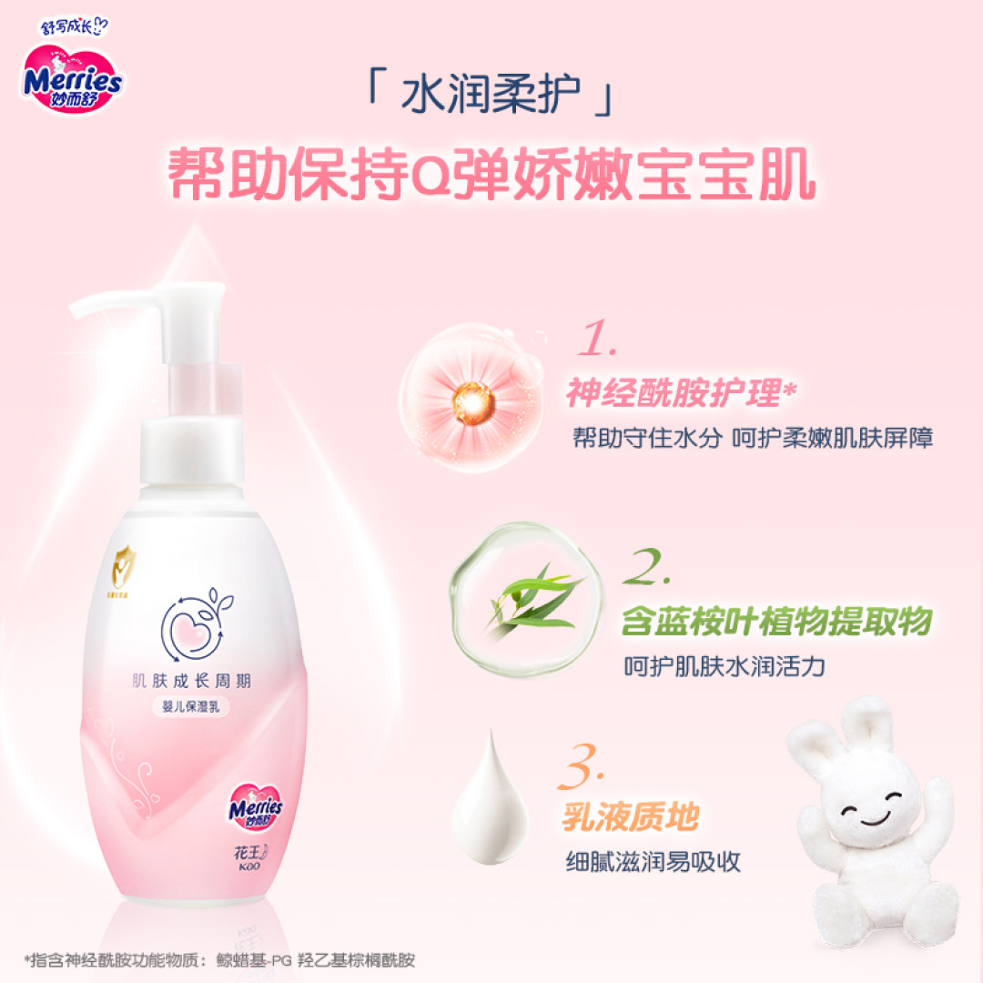 花王妙而舒婴儿洗护系列上新装,春节不打烊守护宝宝肌肤