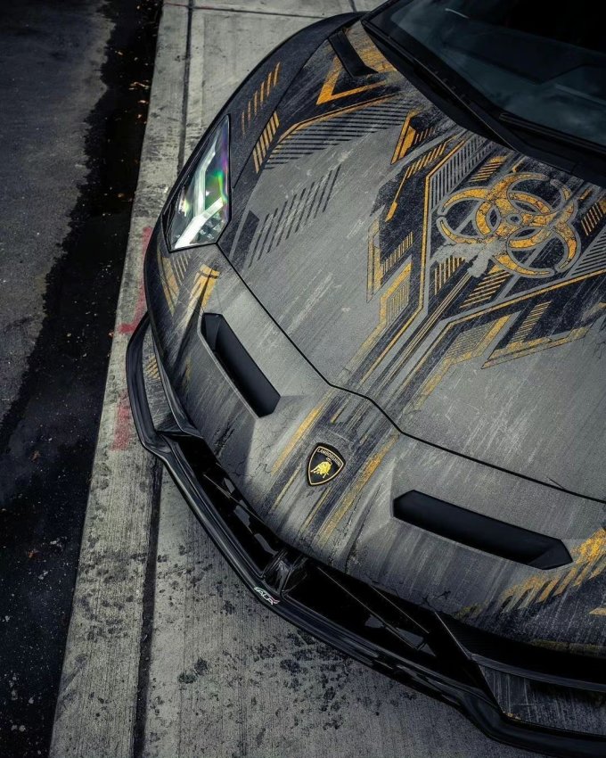 兰博基尼跑车怎么样 兰博基尼aventador svj"生化危机"版!_什么值得买