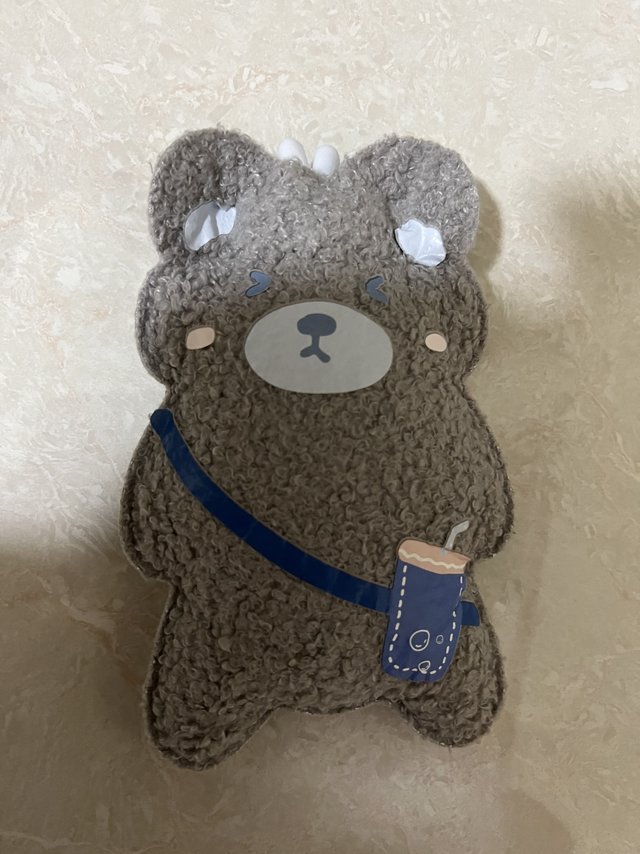 可爱小熊装水热水袋