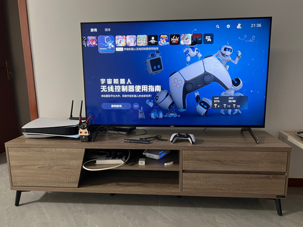 好。台面宽395，电视可以摆在上面。彩纸