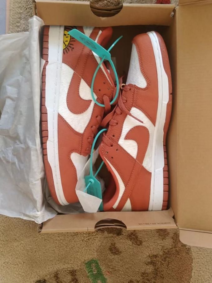 耐克运动板鞋怎么样 nike dunk 橘白_什么值得买