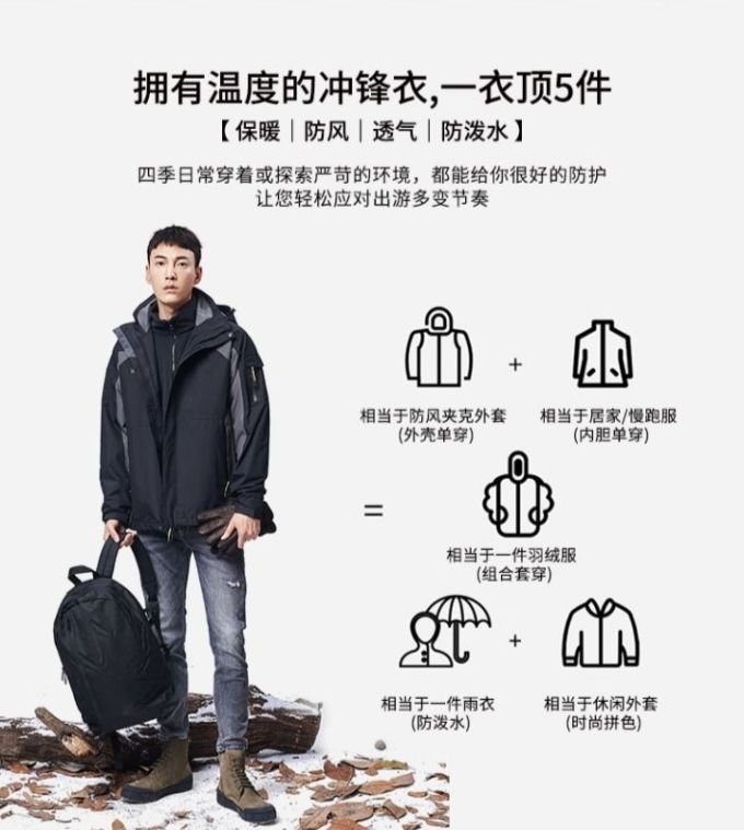 探路者冲锋衣