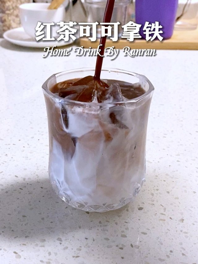 暖冬热饮！红茶可可拿铁太好喝了吧