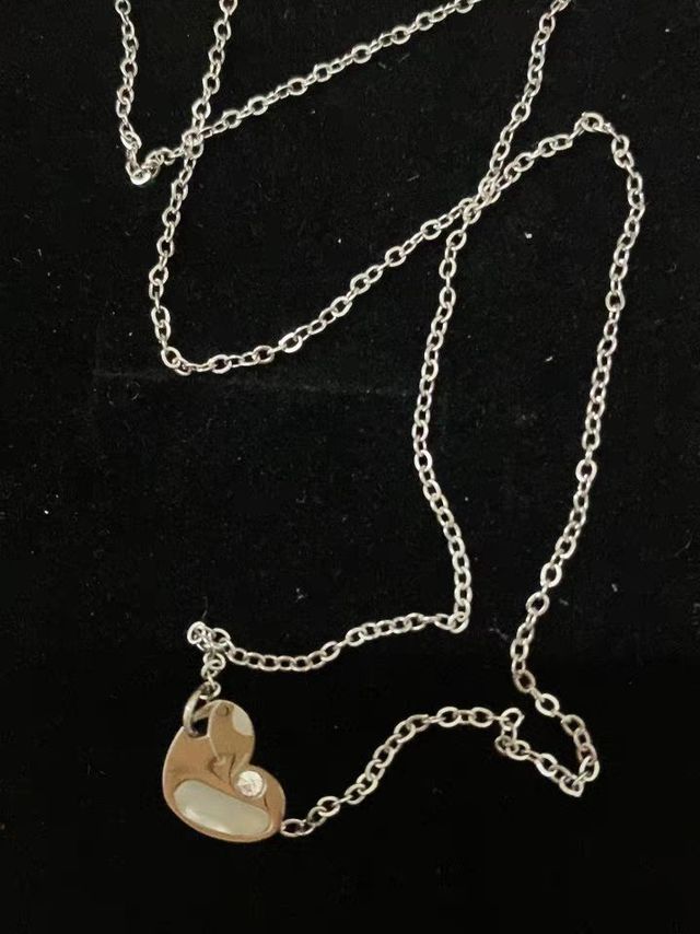 中国小动物保护协会贝壳爱心小狗项链