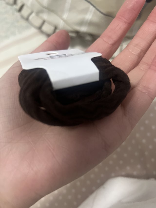 韩系简约黑色女皮筋