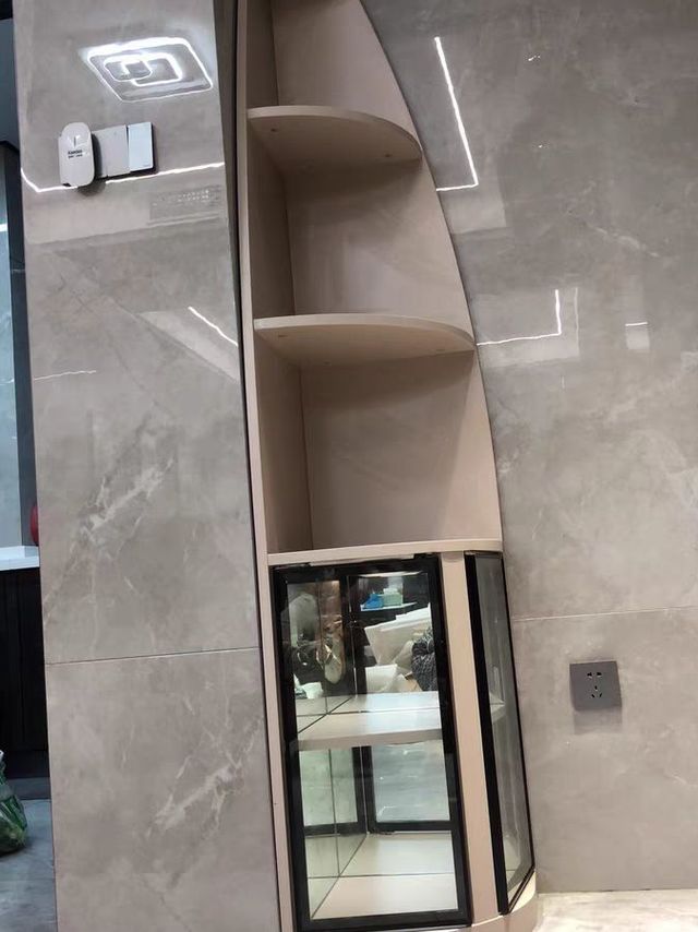 轻奢转角柜三角形墙角柜客厅现代简约