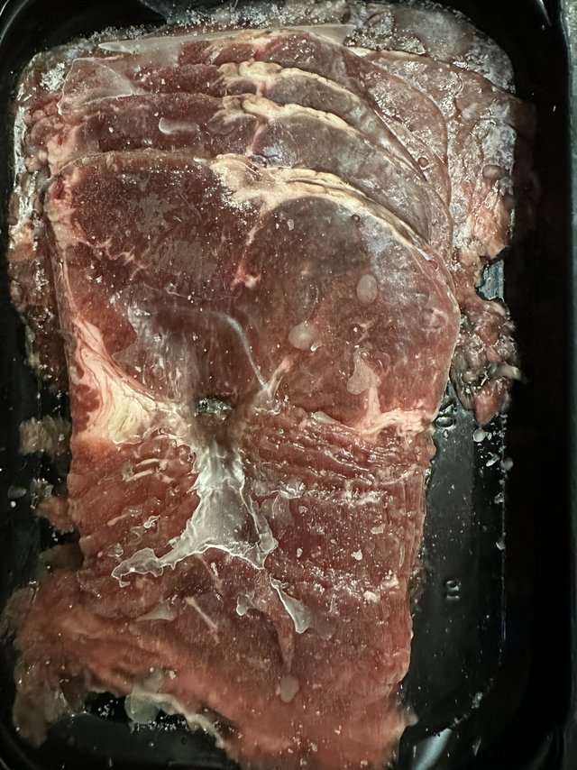跟团买的多多上的肥牛片