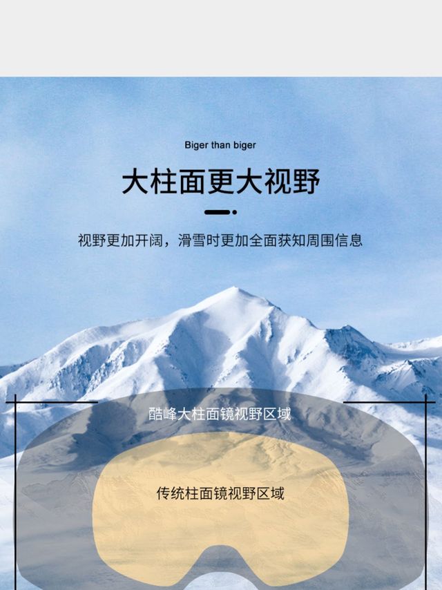 滑雪练习阶段，入门级雪镜测评-kufun