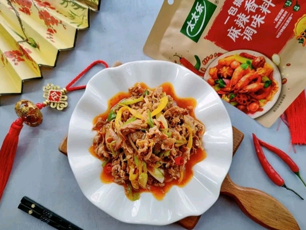 麻辣汁儿的葱爆羊肉
