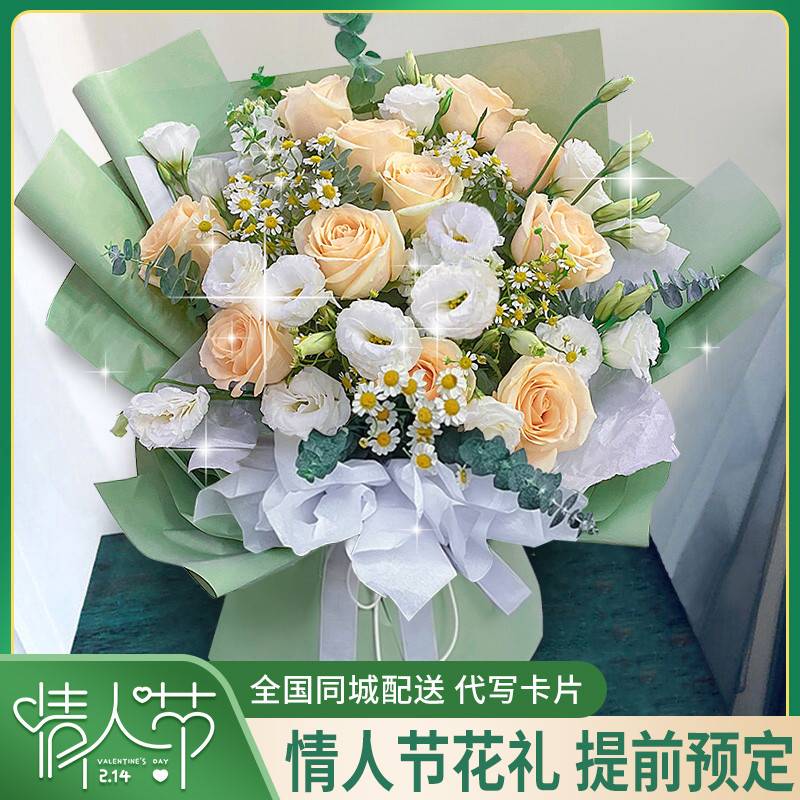 新鲜水灵的向日葵花束，送男友最合适的花束