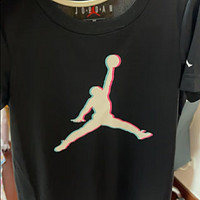 耐克（Nike Air Jordan）童装男童短袖T恤夏季AJ儿童短袖JD2012023PS-002正黑色110S（4）