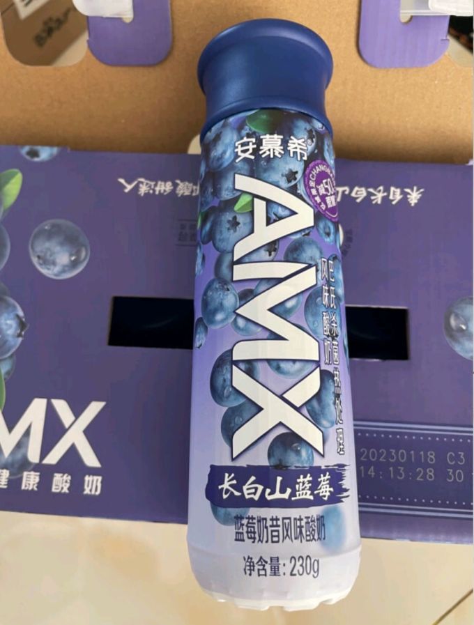 伊利安慕希amx长白山 蓝莓奶昔风味酸奶230g