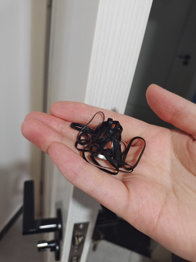 用了不心疼的一次性皮筋