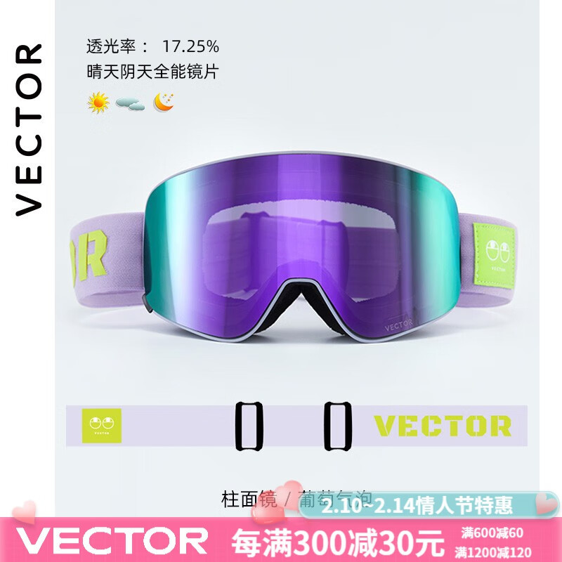 vector滑雪镜开箱测评