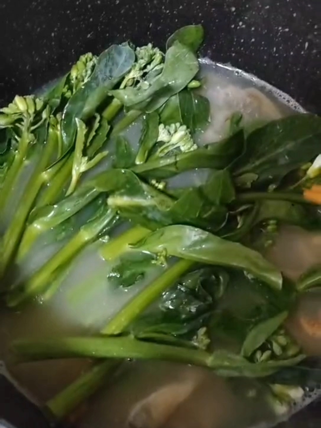 开学前得喝营养清爽的沙虫青菜汤
