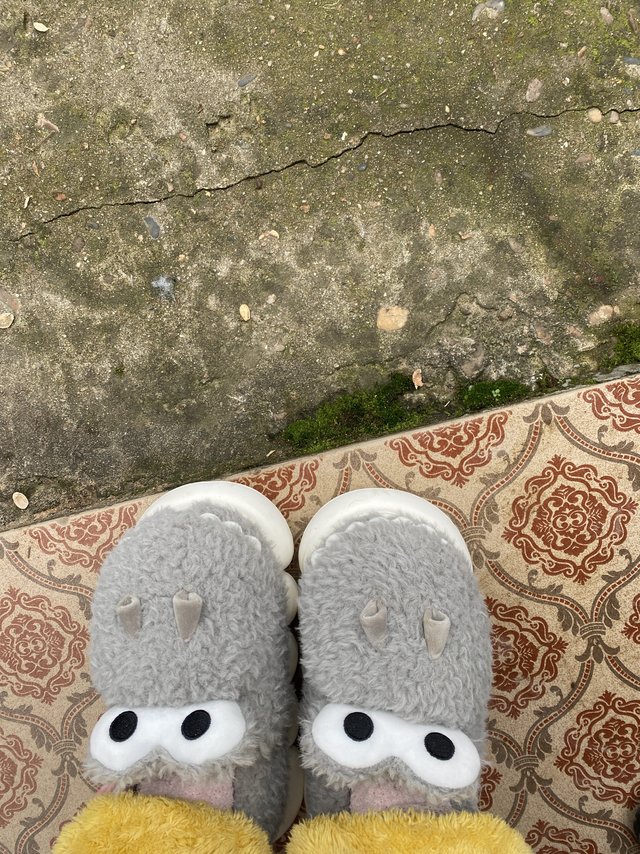 超级暖和的毛毛鞋呀