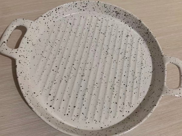 新买的家用烤盘，朋友夸比西餐店的还要精致