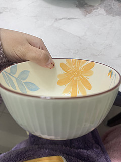 清新雏菊，超好看的陶瓷碗