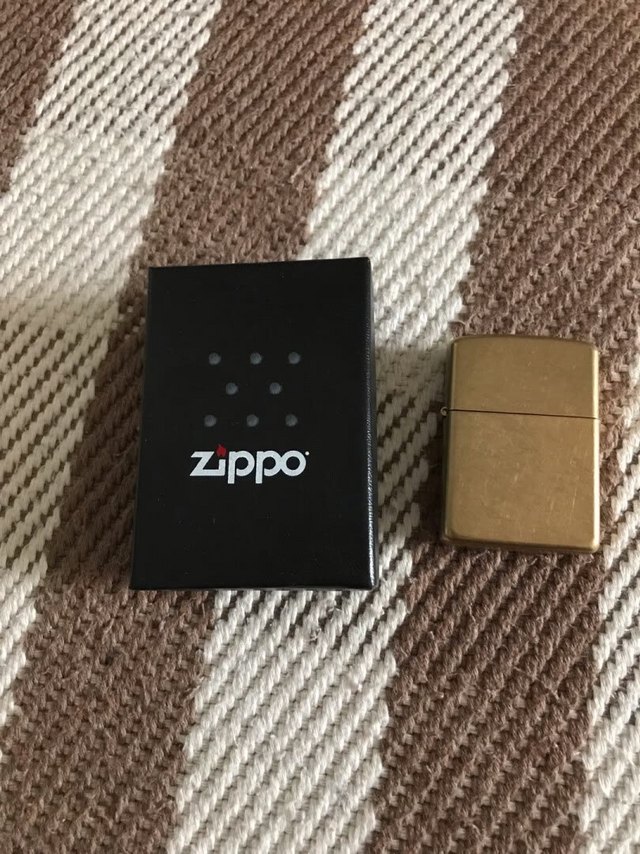 Zippo打火机，厚壳花砂盔甲机，纯铜质