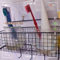 颜值高免打孔的收纳筐