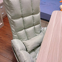 英斯迪尔（INSDEA）宿舍电脑椅学生书房写字椅家用卧室休闲懒人沙发舒适久坐可躺椅子 米白45CM坐高