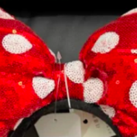 迪士尼米妮头箍红色蝴蝶结