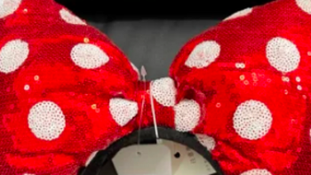迪士尼米妮头箍红色蝴蝶结
