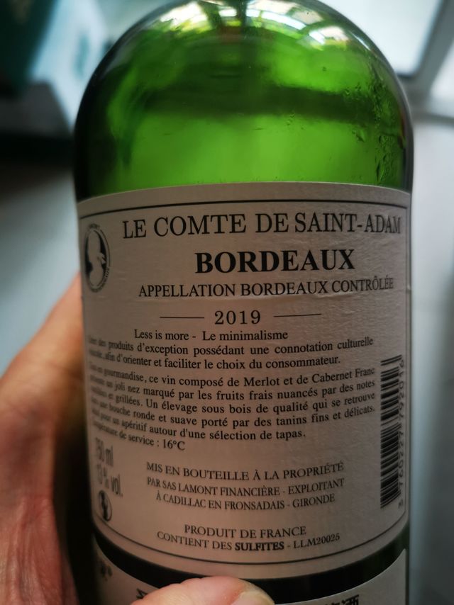 开工第一杯，圣亚当伯爵干红葡萄酒