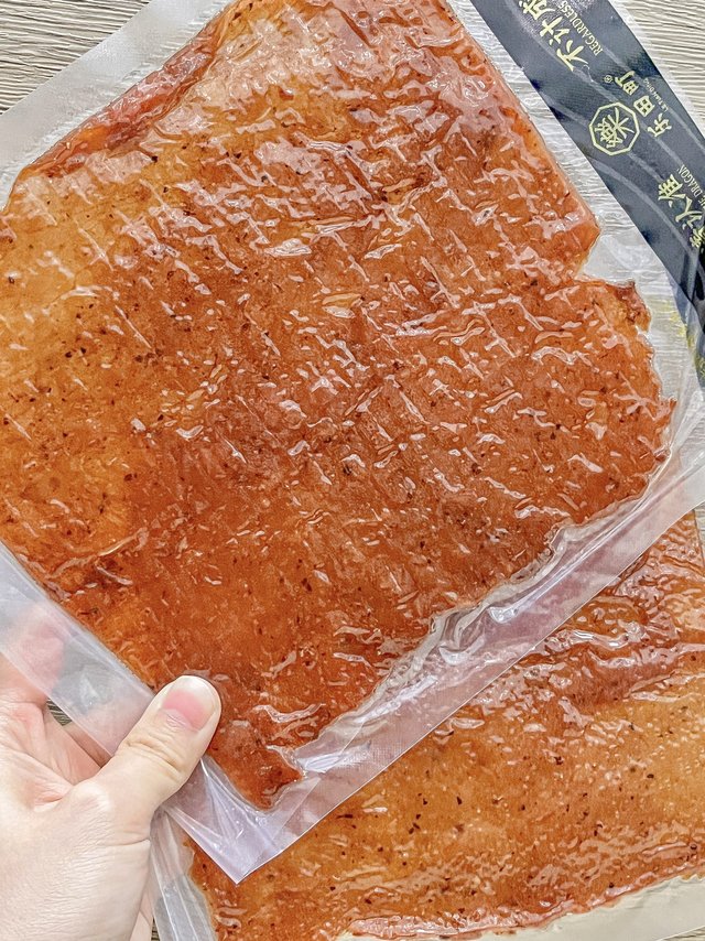 潮汕巨无霸猪肉脯，被全办公室人围观。。。