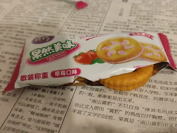真巧果然美味果酱夹心饼干