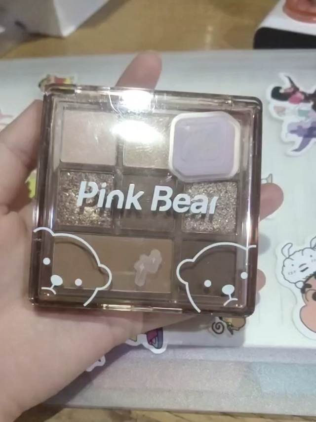 pinkbear皮可熊固体眼影盘