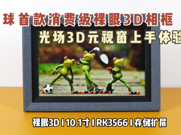全球首款裸眼3D数字相框——光场3D元视窗体验