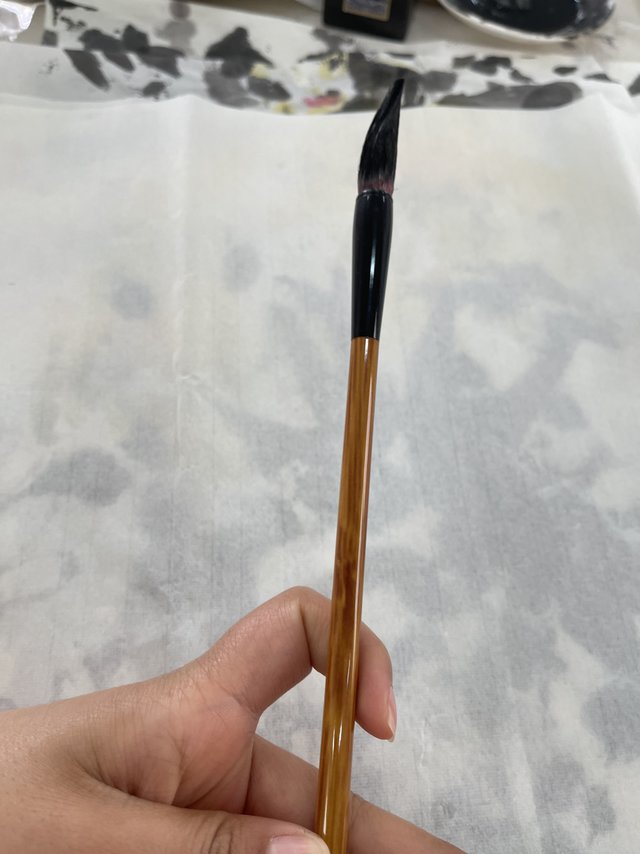 青竹白云画彩毛笔套装