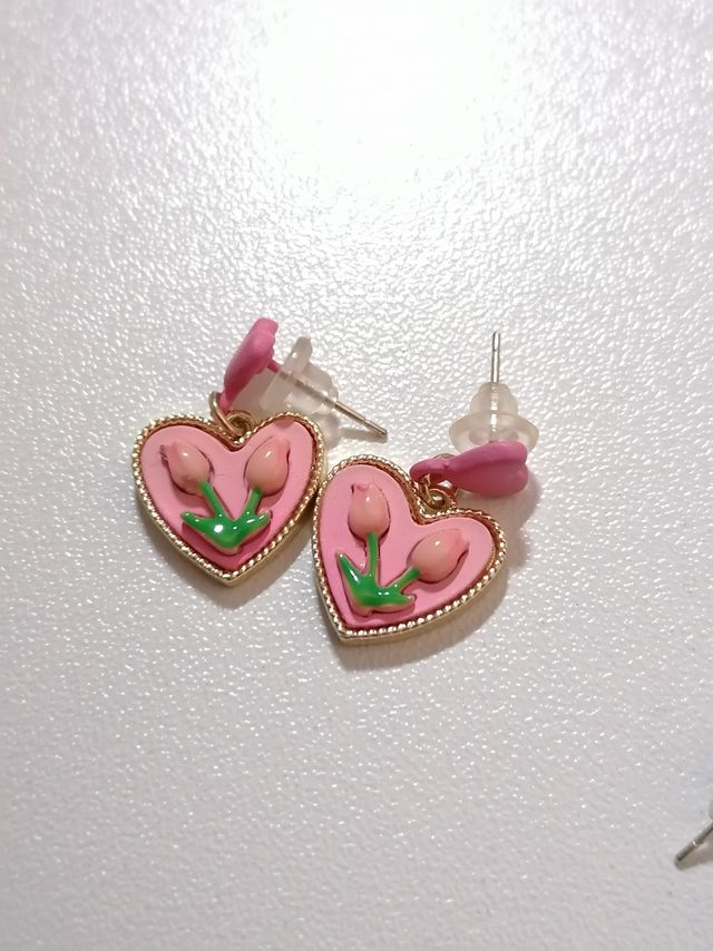 郁金香耳饰，很春天
