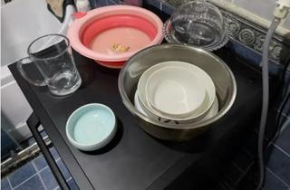 用洗碗机，碗、碟、锅都洗得蛮干净