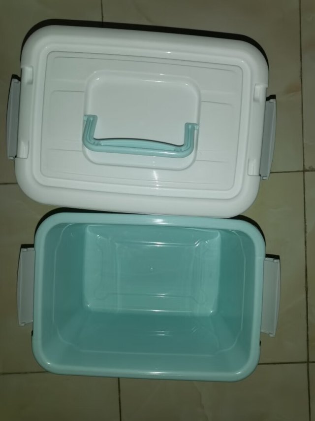 禧天龙收纳箱樱草蓝三个装，很漂亮的颜色