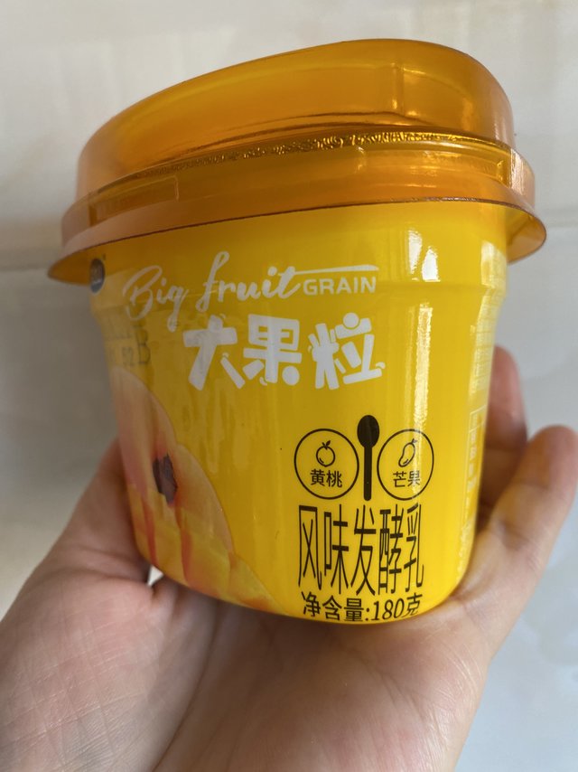 完达山大果粒风味发酵乳酸奶黄桃芒果味