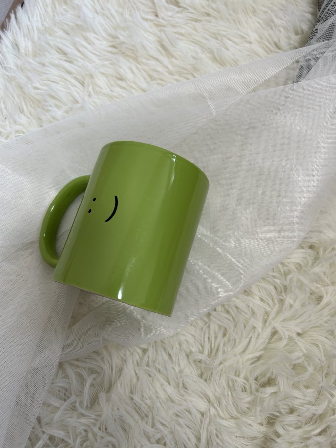 绿色的陶瓷杯非常的清新_什么值得买